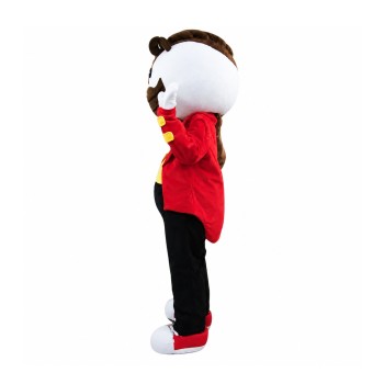 Long Brown Beard Boy Mascot Costume