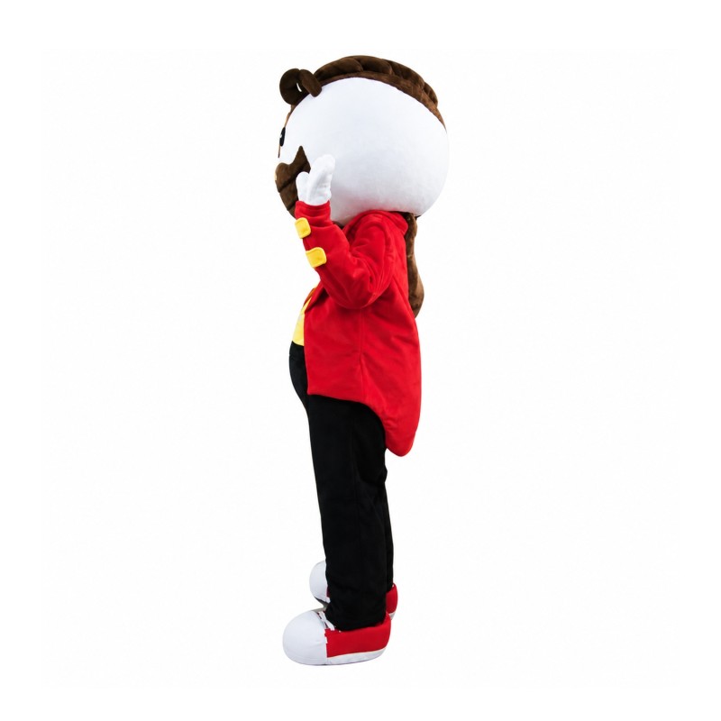 Long Brown Beard Boy Mascot Costume