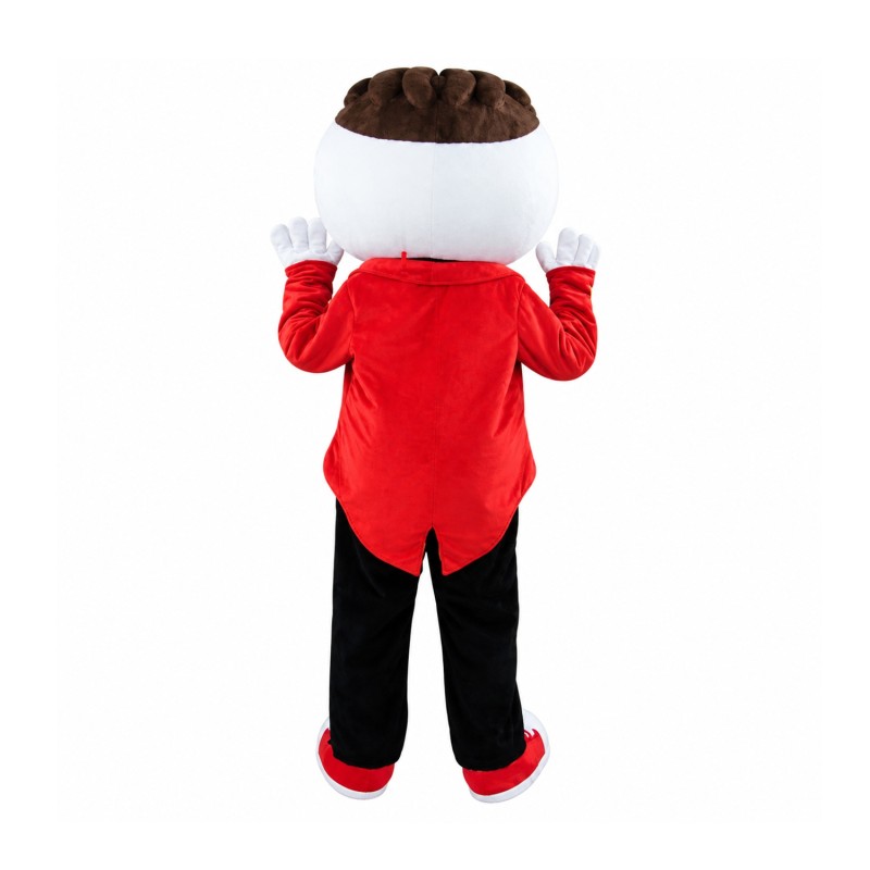 Long Brown Beard Boy Mascot Costume