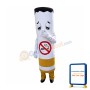 No Smoking Advertising Lung Health Cigarette Mascot Costumes