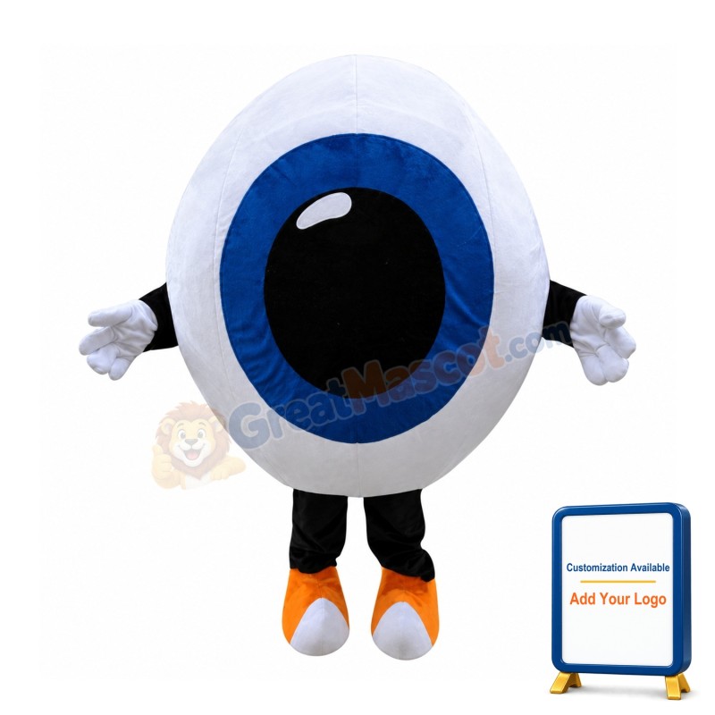 Eyeball Mascot Costume for Bussiness or Charity Event Free Shipping