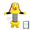 Yellow Cartoon Robot Dog Mascot Costume
