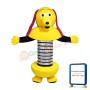 Yellow Cartoon Robot Dog Mascot Costume