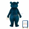 Second Version Blue Bear Short Plush Adult Mascot Costume