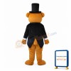 Bear in Black Suit Mascot Adult Costume