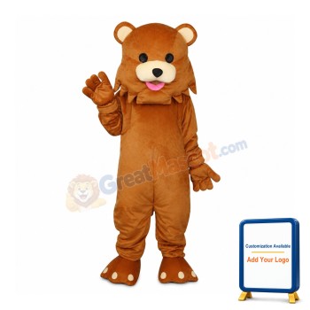 Strange Mouth Bear Mascot Adult Costume