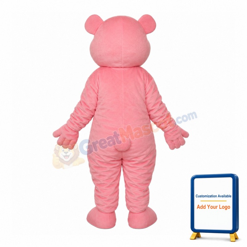 Red Heart Bear Mascot Adult Costume