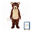 Big Eyes Brown Bear Mascot Adult Costume