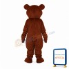 Big Eyes Brown Bear Mascot Adult Costume