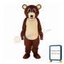 Big Eyes Brown Bear Mascot Adult Costume