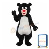 Black Blue Bear Mascot Adult Costume