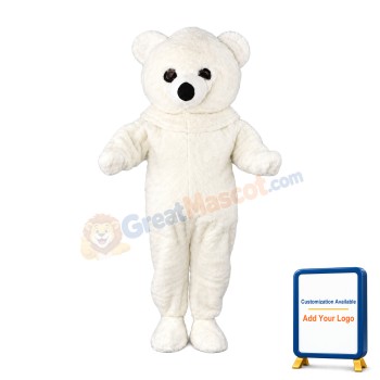 White Polar Bear Costume Mascot