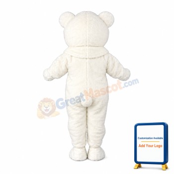White Polar Bear Costume Mascot