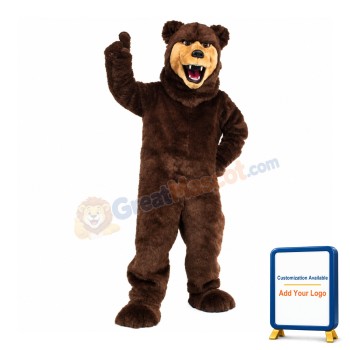 Grizzly Bear Mascot Costume Best070