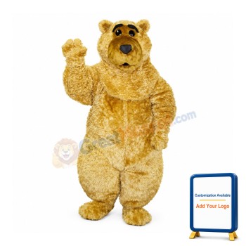 Boris Bear Curly Mascot Costume