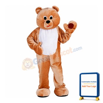 Mens Deluxe Honey Bear Mascot Costume