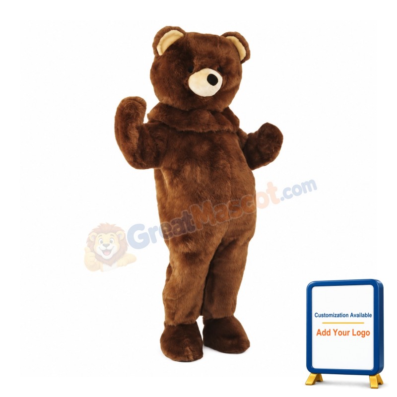 Brown Bear Mascot Costume