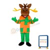 Christmas Deer Adult Mascot Costume Free Shipping