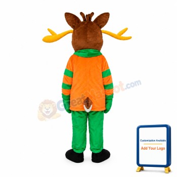 Christmas Deer Adult Mascot Costume