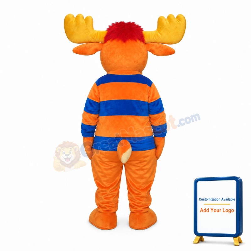 Striped Deer Mascot Adult Costume