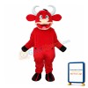 2nd Version Red Cow Mascot Adult Costume