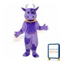 Purple Cow Mascot Adult Costume