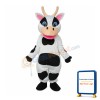 Black Dot Cow Mascot Adult Costume Free Shipping