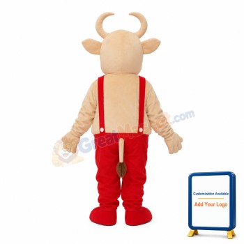 No.3 Cow Mascot Adult Costume