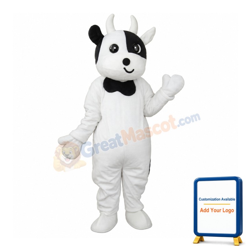Odd Face Cow Mascot Adult Costume