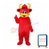Yellow Mouse Red Cow Mascot Adult Costume Free Shipping