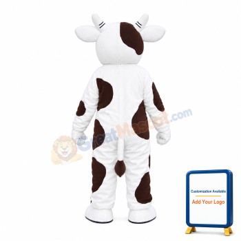 Cattle Black & White Mascot Costume