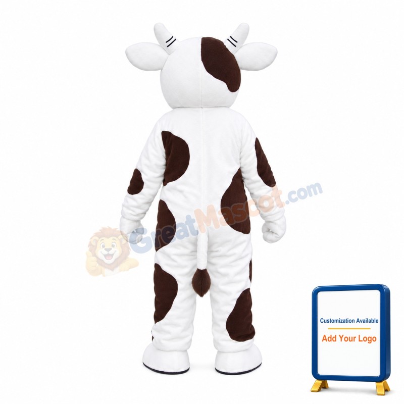 Cattle Black & White Mascot Costume