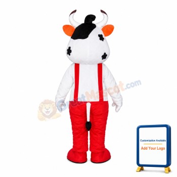 Red Cattle Mascot Costume