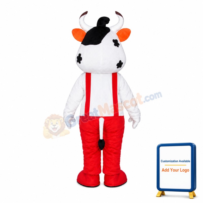 Red Cattle Mascot Costume