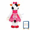 Pink Cattle Mascot Costume