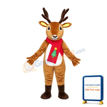 Adult Animal Costume Deer Mascot Costume Free Shipping