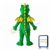 Big Mouth Thorn Green Dinosaur Mascot Adult Costume