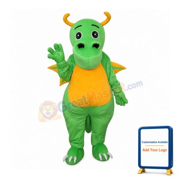 Big Nose Green Dinosaur Mascot Adult Costume Free Shipping