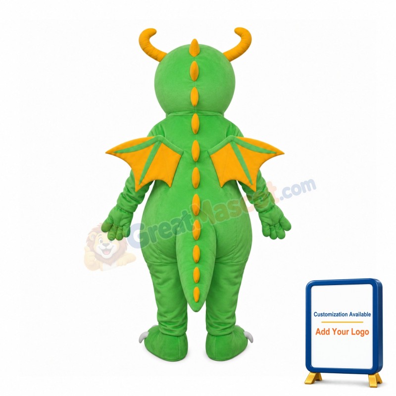 Big Nose Green Dinosaur Mascot Adult Costume