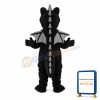 Black Dinosaurs Mascot Adult Costume