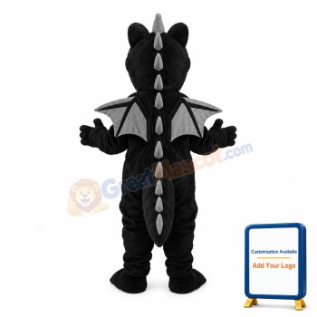 Black Dinosaurs Mascot Adult Costume