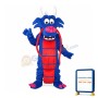Blue Mushu Mascot Adult Costume