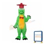 Gentleman Dinosaur Mascot Adult Costume