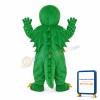Green Chinese Dinosaur Adult Mascot Costume
