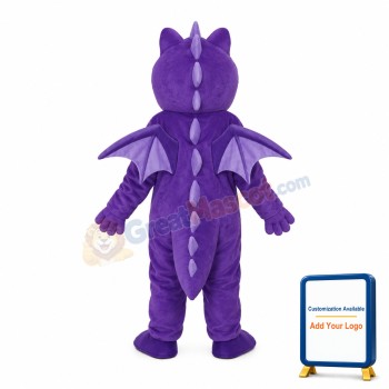 Purple Thorn Dragon Mascot Adult Costume