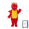 Red Thorn Dragon Mascot Adult Costume