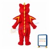 Red Thorn Dragon Mascot Adult Costume