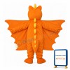 Revised Version Orange Long Thorn Dragon Mascot Adult Costume