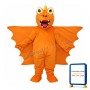 Revised Version Orange Long Thorn Dragon Mascot Adult Costume