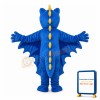 Revision Blue Dinosaur Mascot Adult Costume